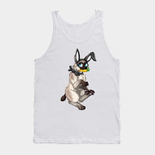 Bobtail BunnyCat: Seal Point (Black) Tank Top